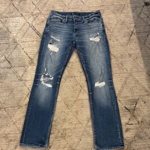 BKE Ripped Denim Jeans in Blue